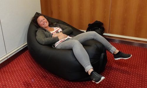 I'm trying the inflated sofa